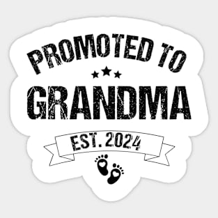 Pregnancy Announcement Gifts for Grandparents, Promoted to Grandma & Grandpa Sticker